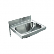 Neko Project Wall Basin+Bracket+ Waste 500x420mm Satin SS