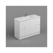 Sierra Vanity+Kick 1200mm 2-Centre Door 2x2-Drawers Gloss White Cabinet Only