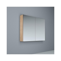 Crave Mirror Door Shaving Cabinet 900 x 700mm with Soft Close Hinges Elegant Oak